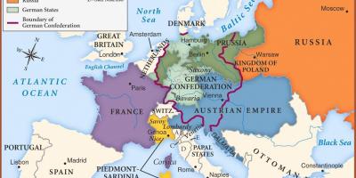Mapa ng Vienna sa europa