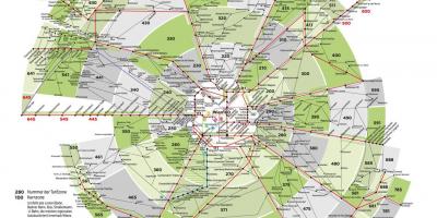 Mapa ng Vienna metro zone 100