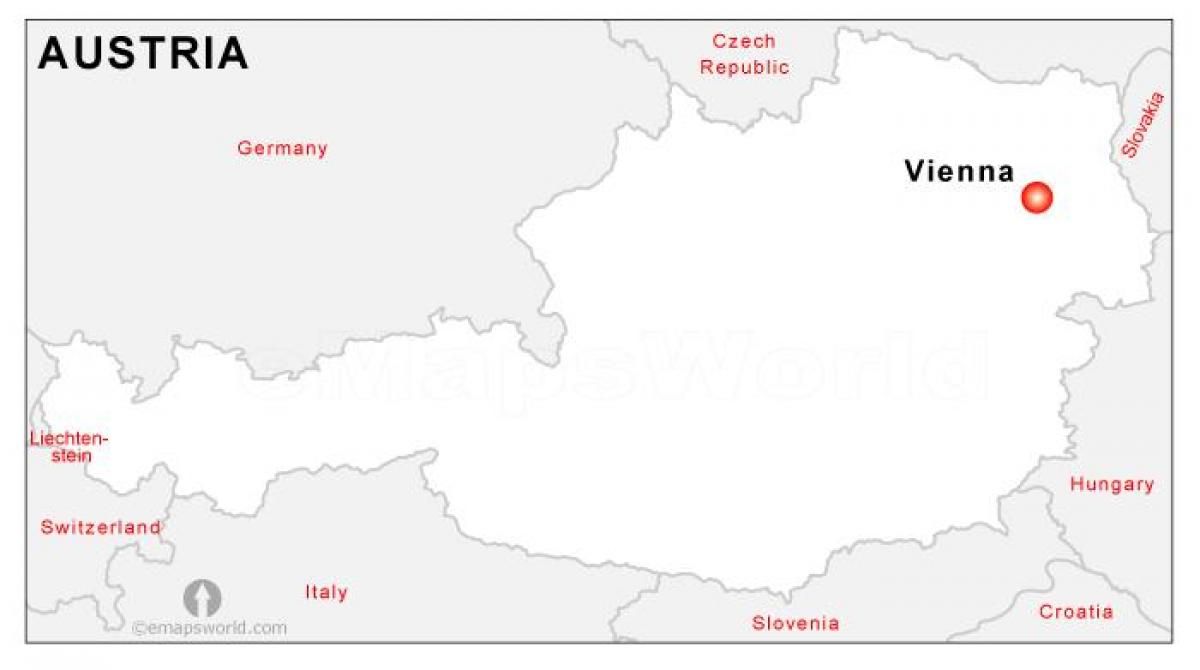 Mapa ng Austria capital