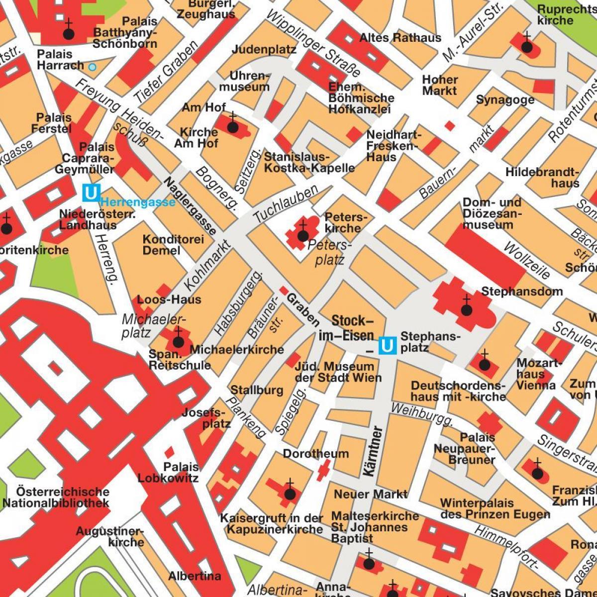Vienna centrum mapa