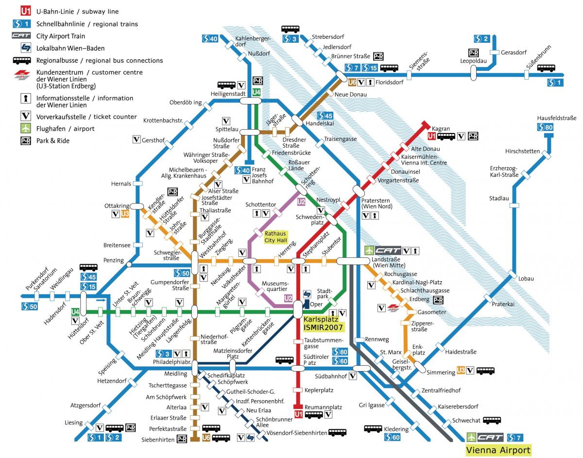 erdberg bus station Vienna mapa