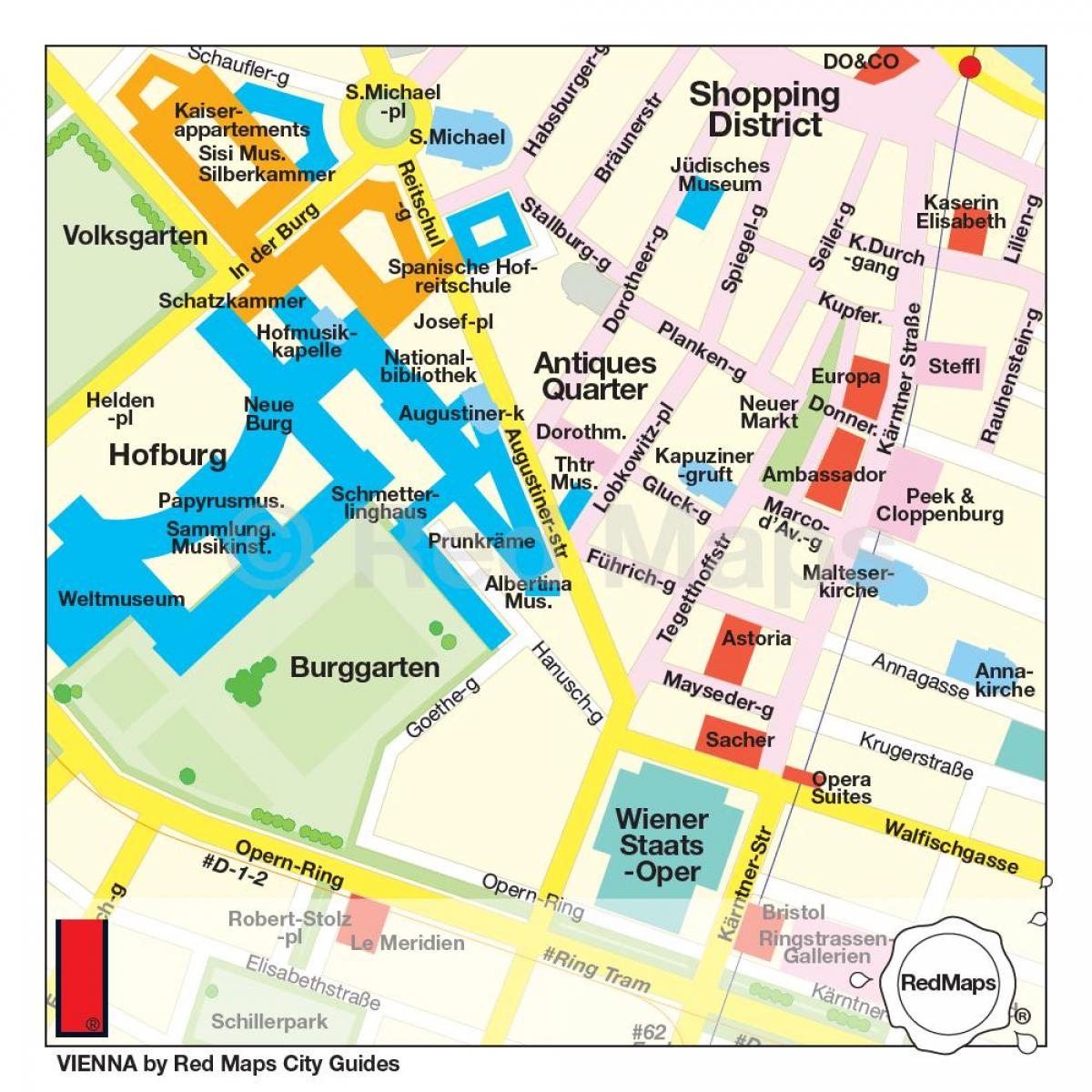 Mapa ng Vienna shopping
