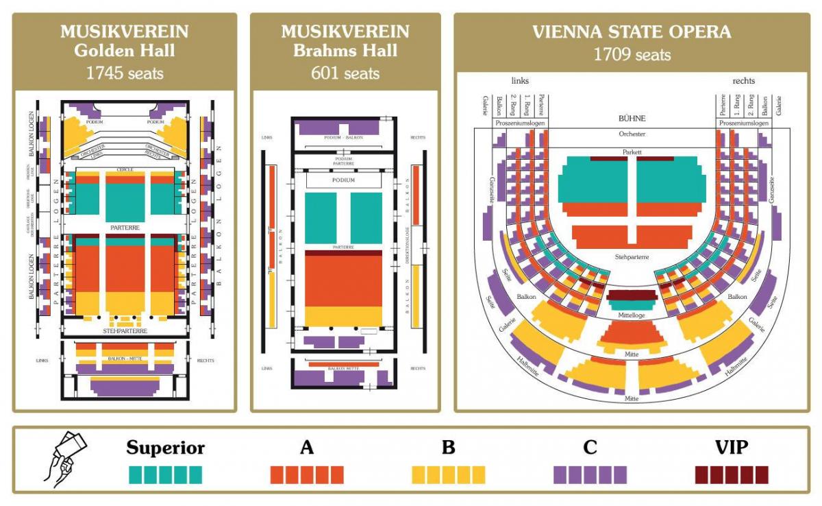 Mapa ng Vienna state opera