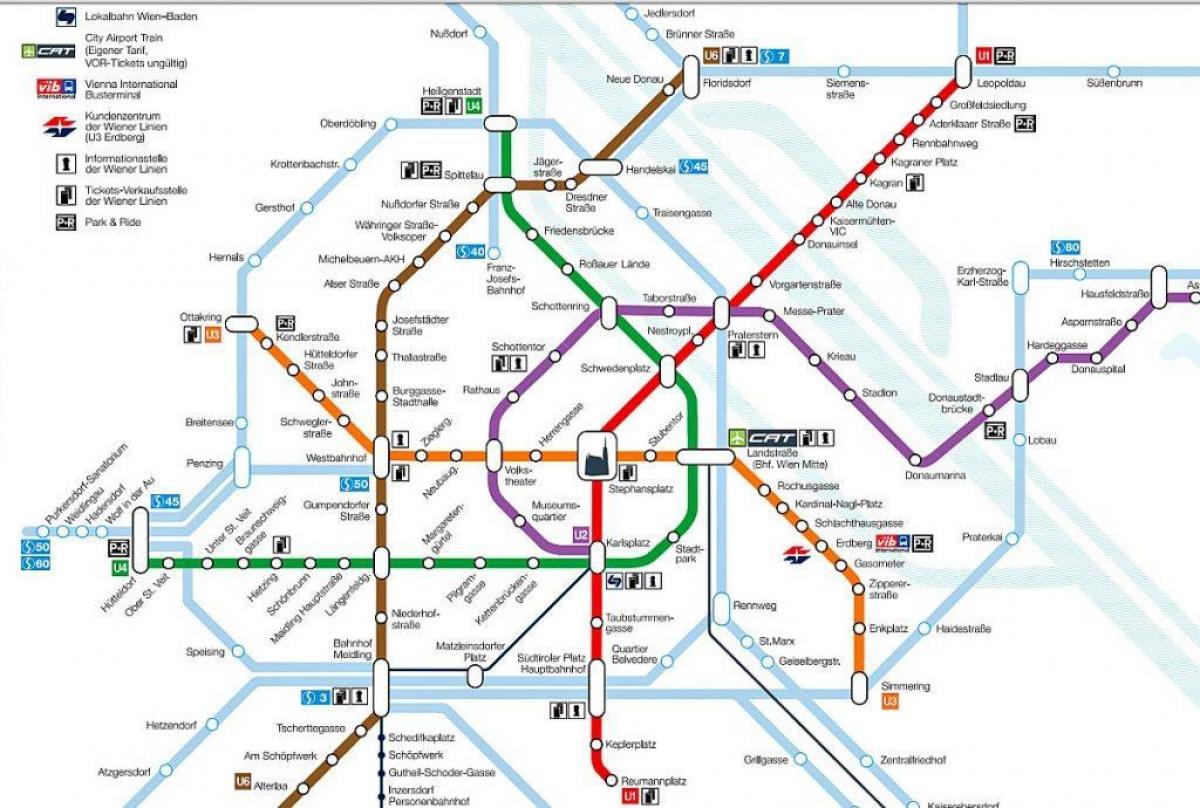 Wien mapa ng subway