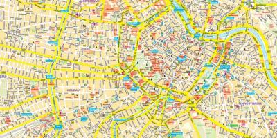 Vienna panloob na mapa ng lungsod