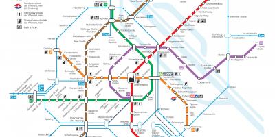 Wien tube mapa