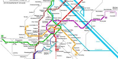 Vienna metro mapa hauptbahnhof