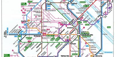 Mapa ng Vienna Austria sa tren
