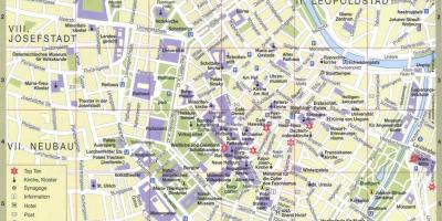 Vienna city tourist mapa