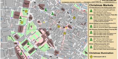 Mapa ng Vienna christmas market