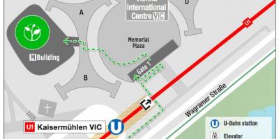 Mapa ng Vienna international centre