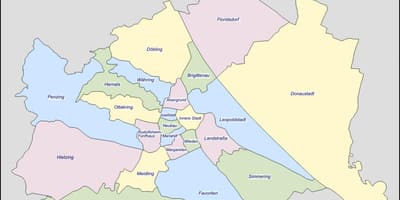 Vienna area mapa