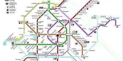 Vienna metro station mapa