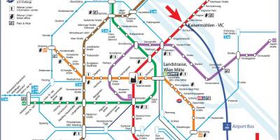 Mapa ng Vienna s7 tren