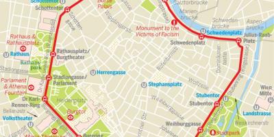 Vienna singsing bagon ruta ng mapa