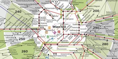Wien zone 100 mapa